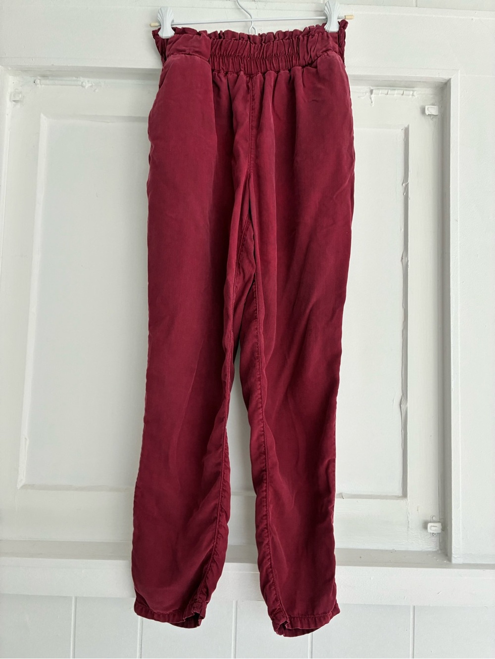 Linen look - 100% lyocell - Sneak Peek brand small elastic waist pants - pockets